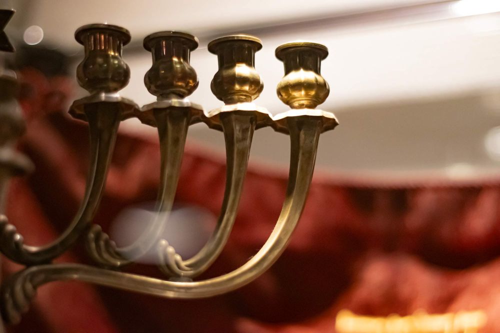 Bild einer Menorah